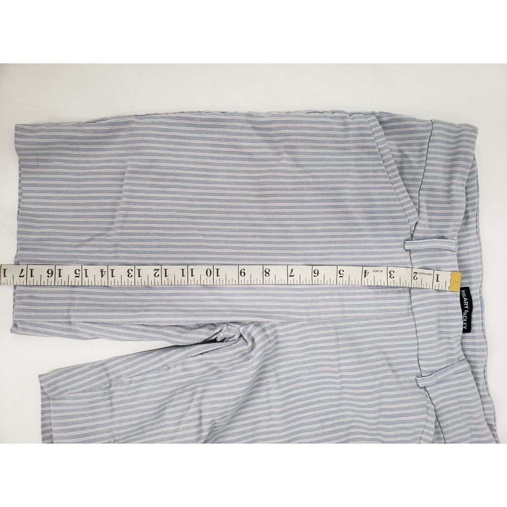 Hilary Radley Women's Mid-Rise Bermuda Shorts White & Navy Stripe Size M‎ - Picture 6 of 7